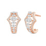 Rouexe Diamond Half Bali Earrings
