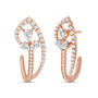 Flutterheart Diamond Half Bali Earrings