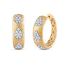 Eloura Diamond Hoop Bali Earrings