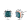 Verdanza Emerald & Diamond Stud Earrings