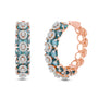 Ruvina Emerald & Diamond Hoop Bali Earrings