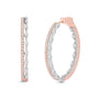 Elia Diamond Hoop Bali Earrings