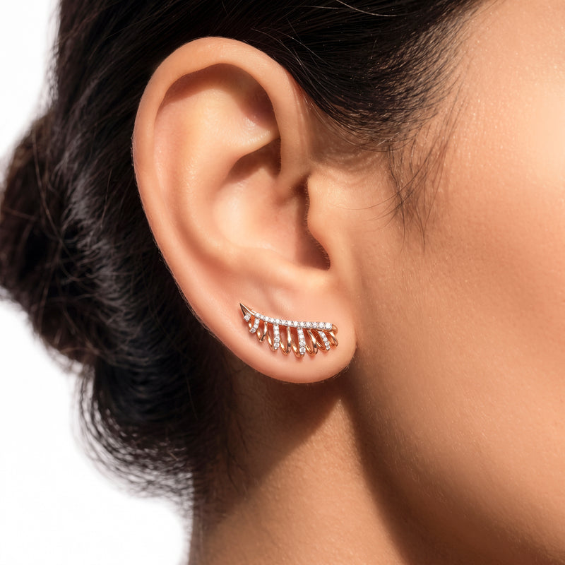 Lynara Diamond Climber Earrings