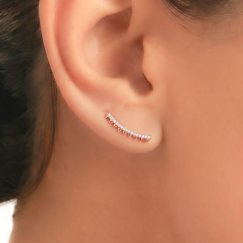 Vyrin Diamond Climber Earrings
