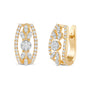 Aureva Diamond Hoop Bali Earrings