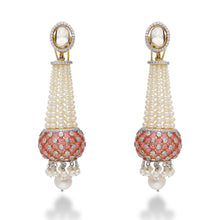 Load image into Gallery viewer, Mosaique Coral Earring
