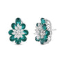 Cassia Emerald & Diamond Stud Earrings