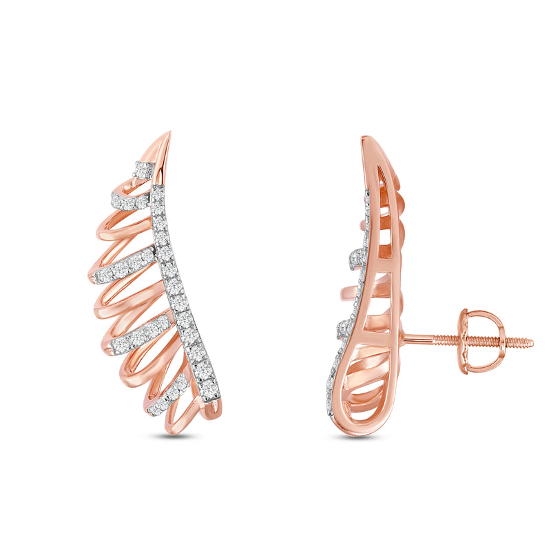 Lynara Diamond Climber Earrings
