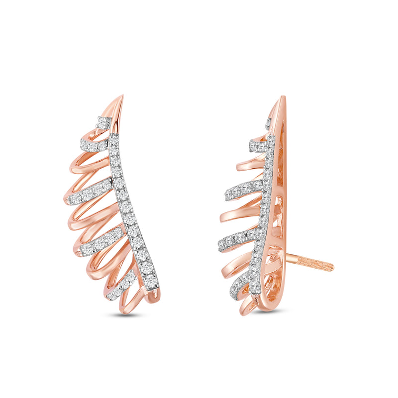 Lynara Diamond Climber Earrings
