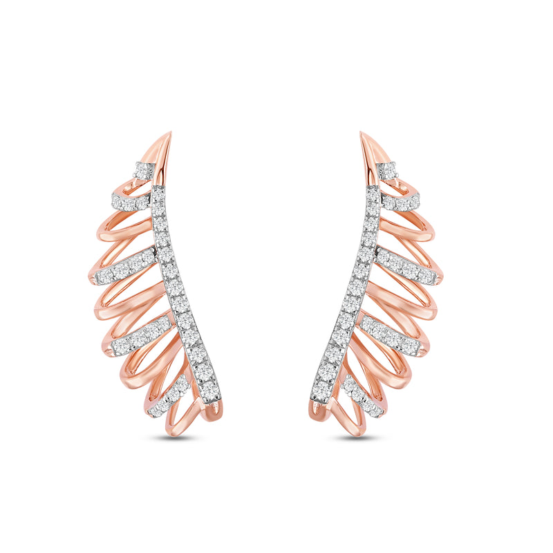 Lynara Diamond Climber Earrings