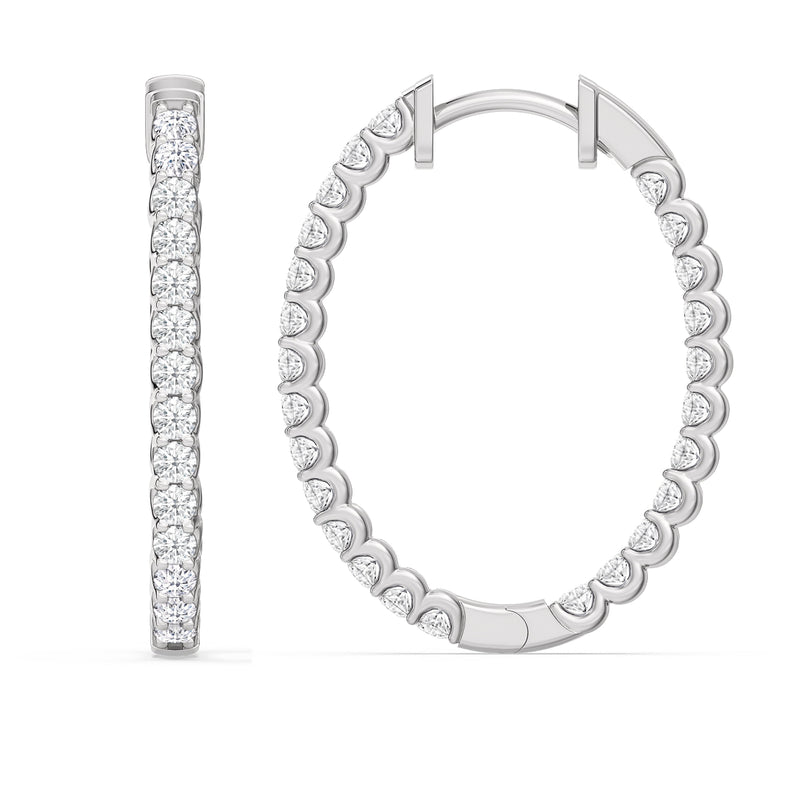 Inside Out "U" Basket Oval Hoops