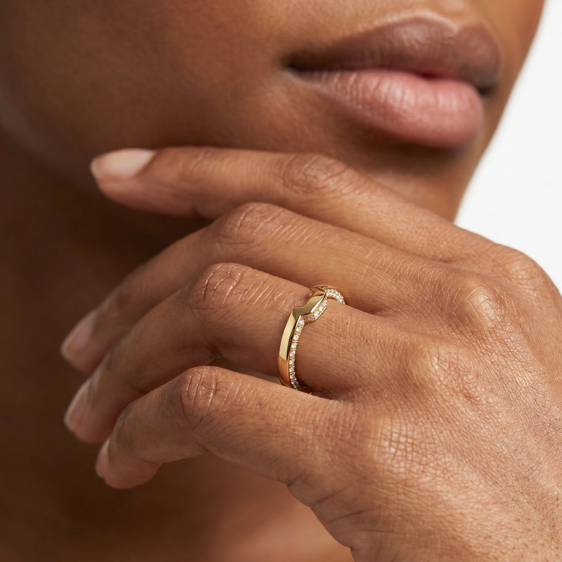 The W Legend Diamond Wedding Band