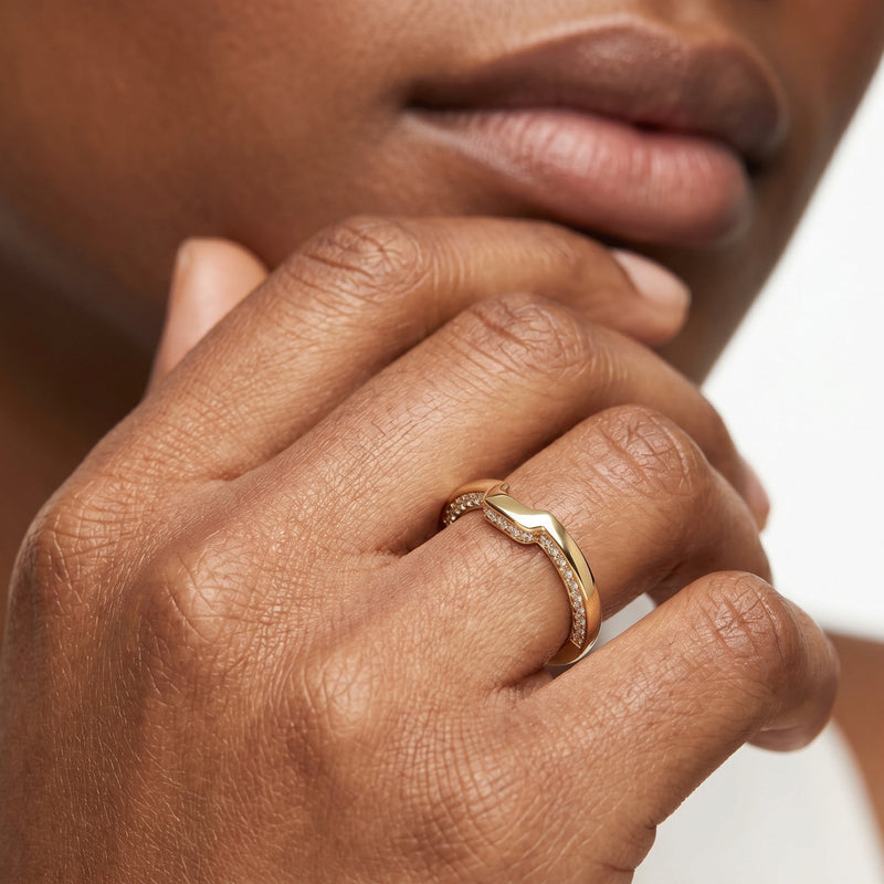 The W Legend Diamond Wedding Band