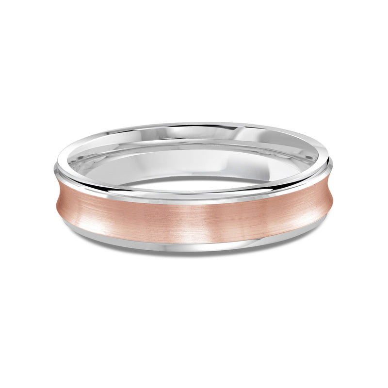 Two Tone Concave Men's Band