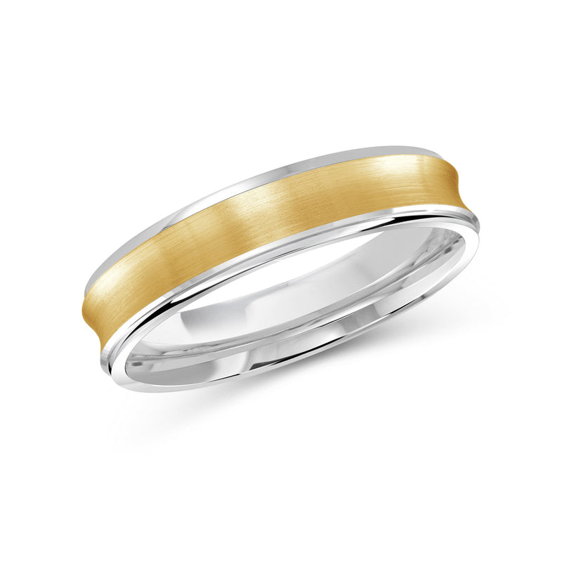 Two Tone Concave Men's Band