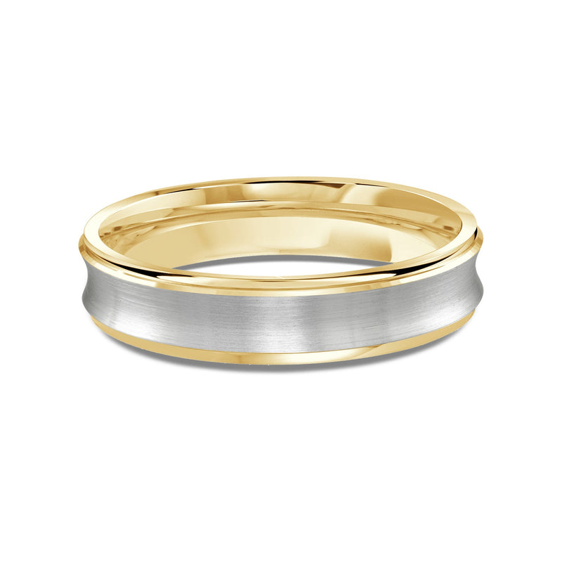 Two Tone Concave Men's Band