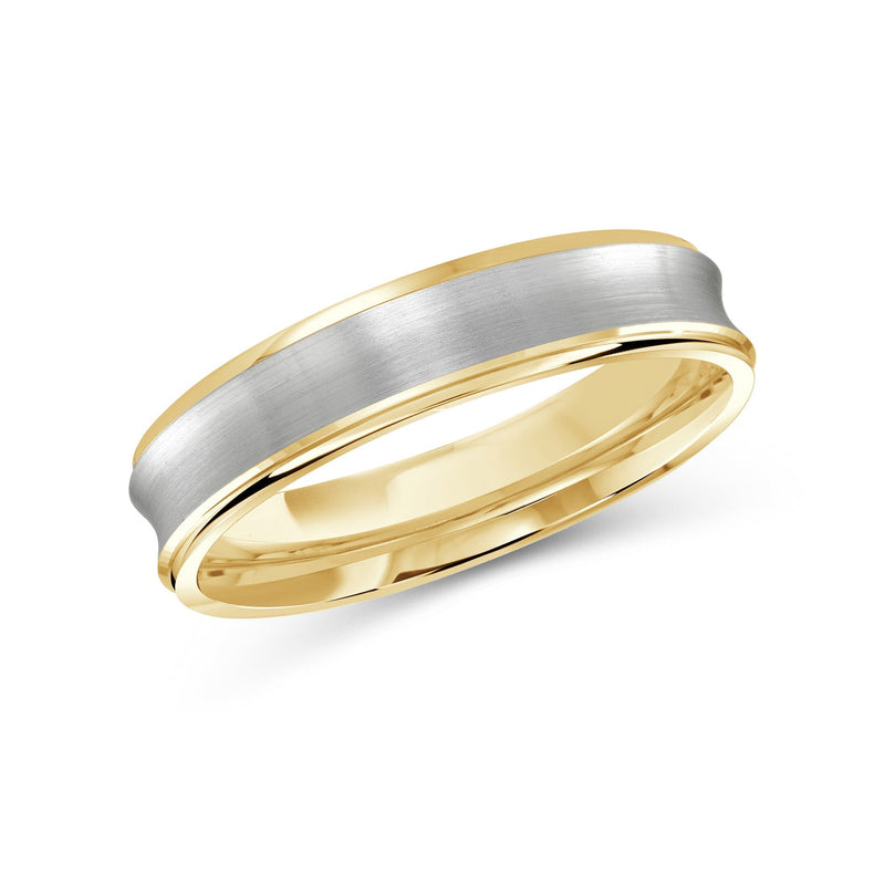 Two Tone Concave Men's Band