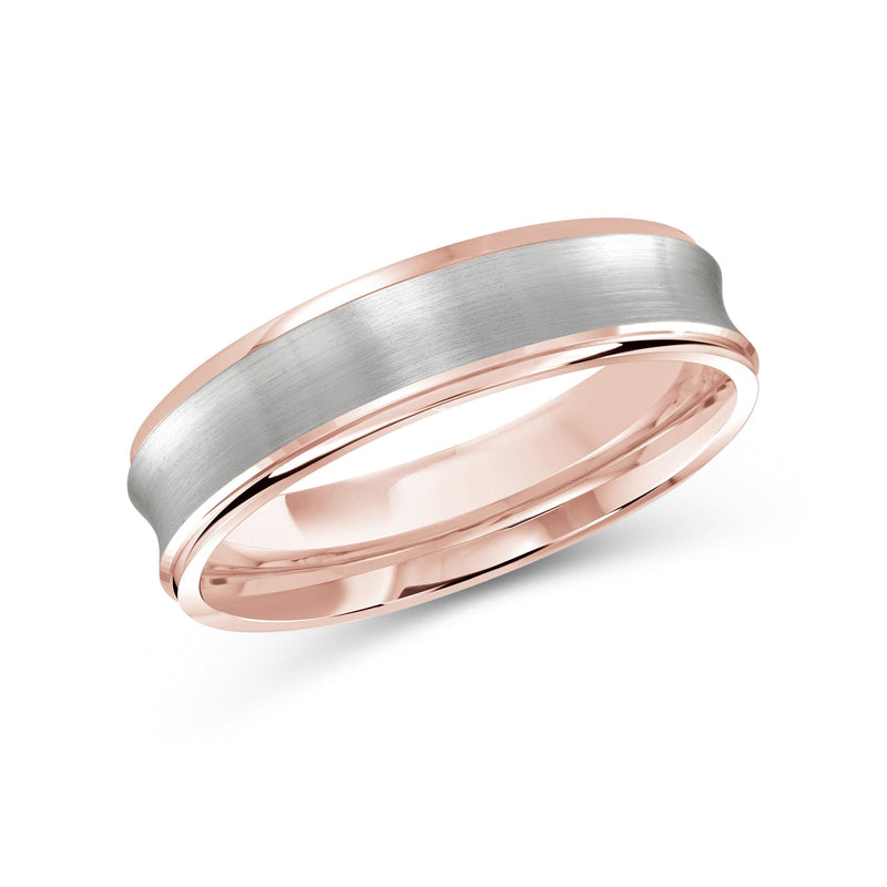 Two Tone Concave Men's Band