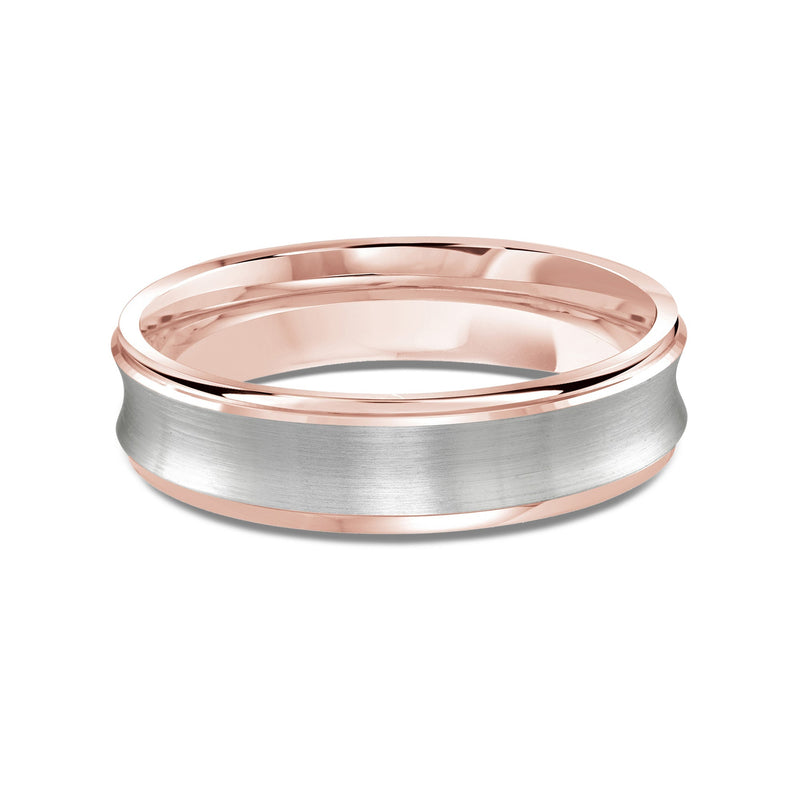 Two Tone Concave Men's Band