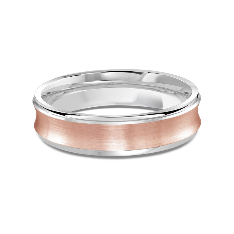 Two Tone Concave Men's Band