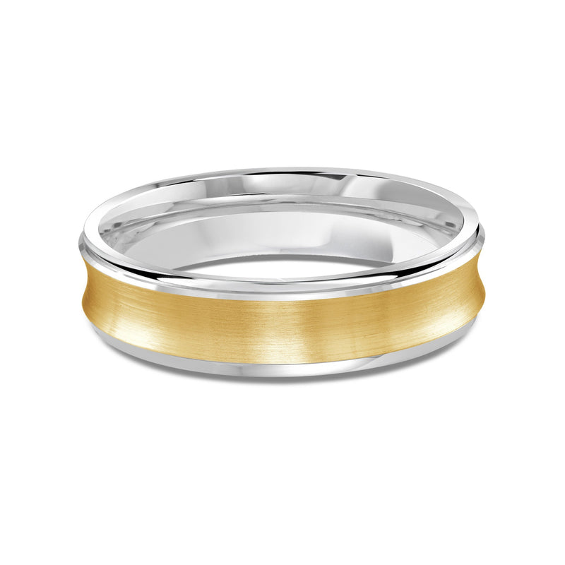 Two Tone Concave Men's Band
