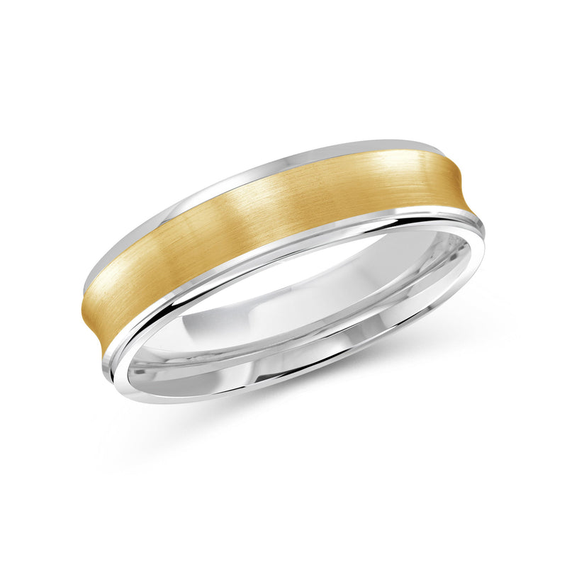 Two Tone Concave Men's Band