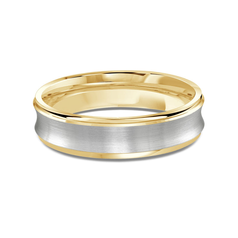 Two Tone Concave Men's Band