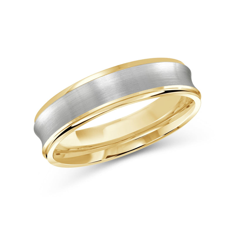Two Tone Concave Men's Band