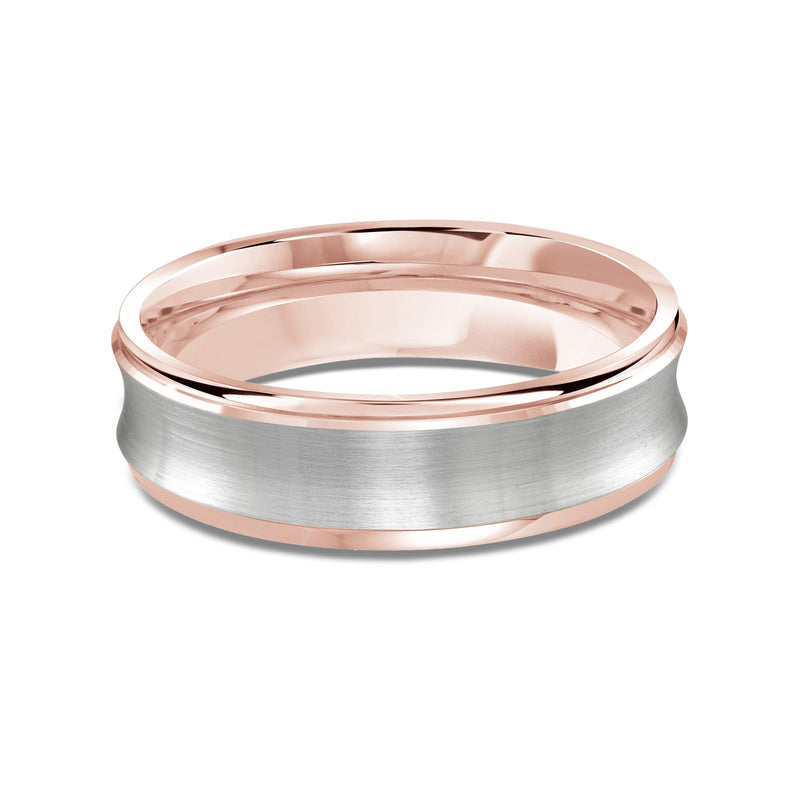 Two Tone Concave Men's Band