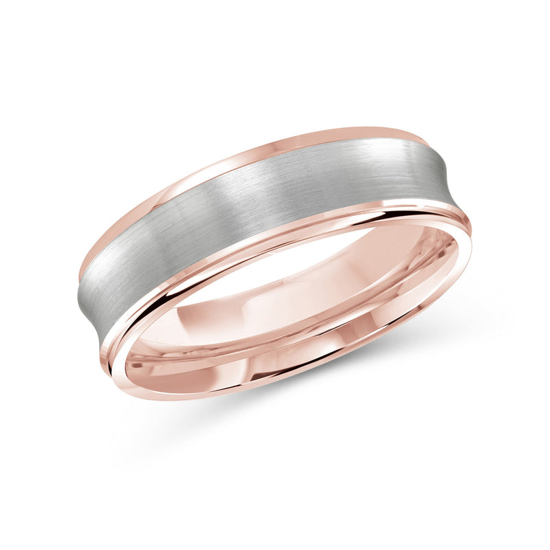 Two Tone Concave Men's Band