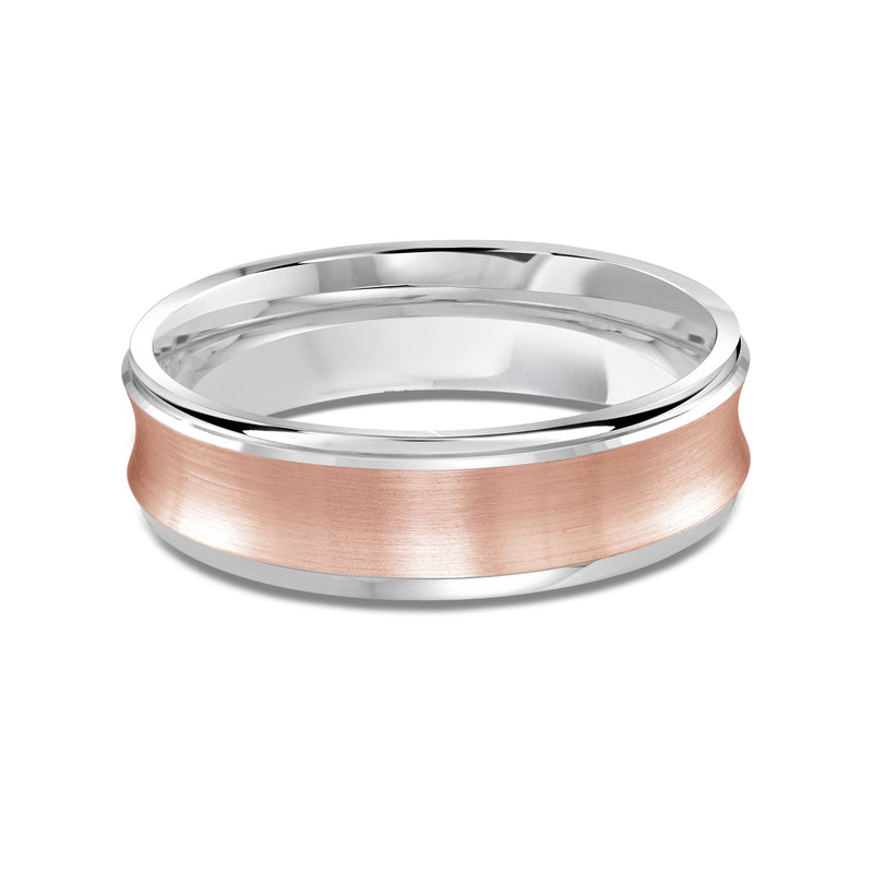 Two Tone Concave Men's Band