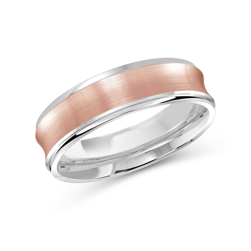 Two Tone Concave Men's Band