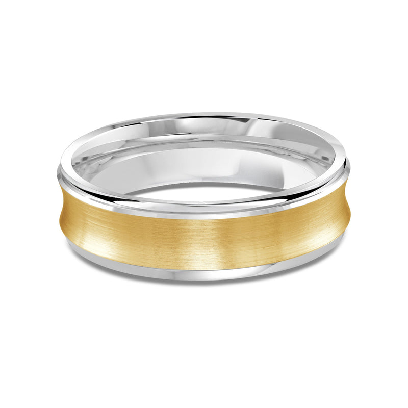 Two Tone Concave Men's Band