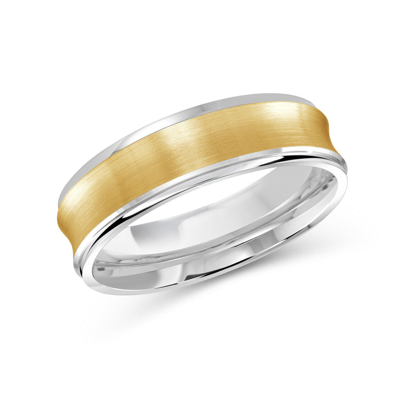 Two Tone Concave Men's Band