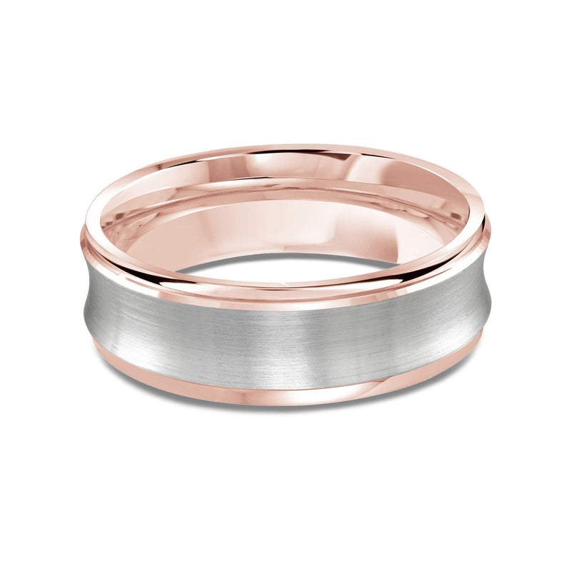 Two Tone Concave Men's Band