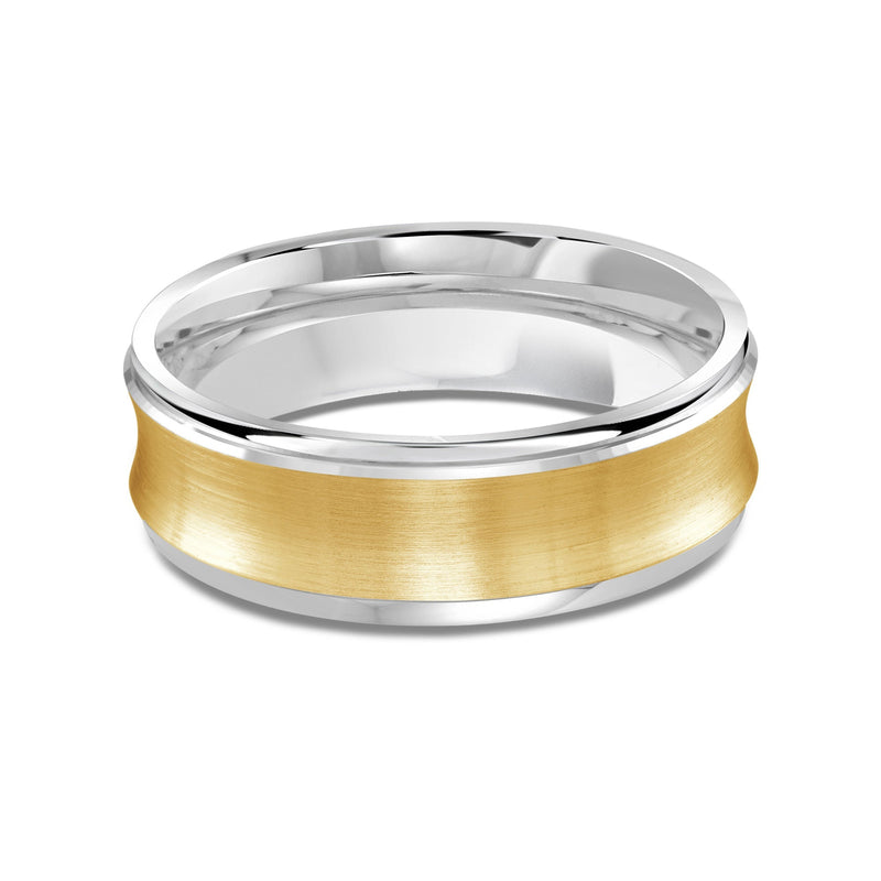 Two Tone Concave Men's Band