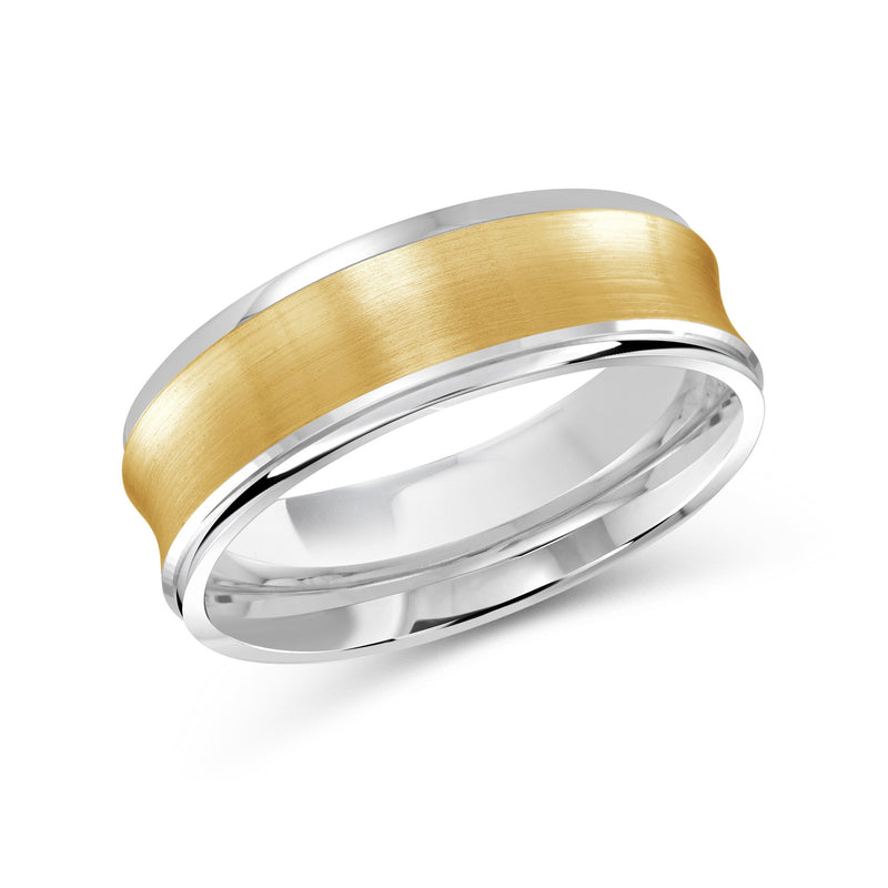 Two Tone Concave Men's Band