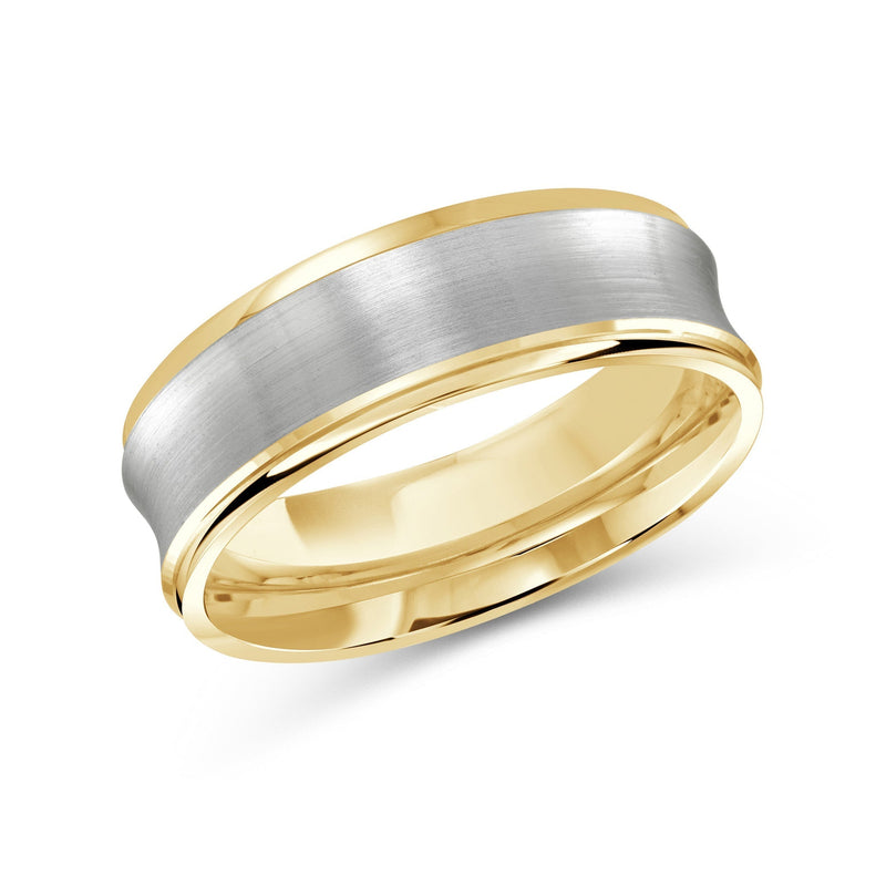 Two Tone Concave Men's Band
