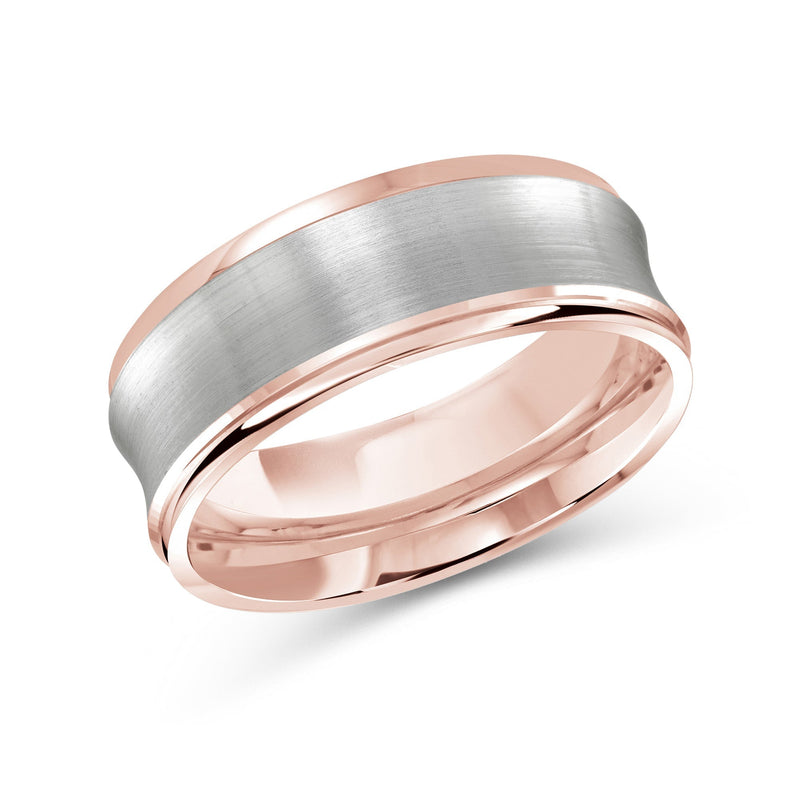Two Tone Concave Men's Band