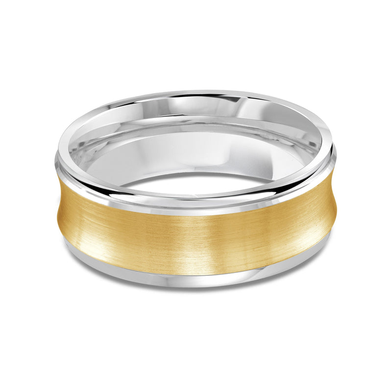 Two Tone Concave Men's Band