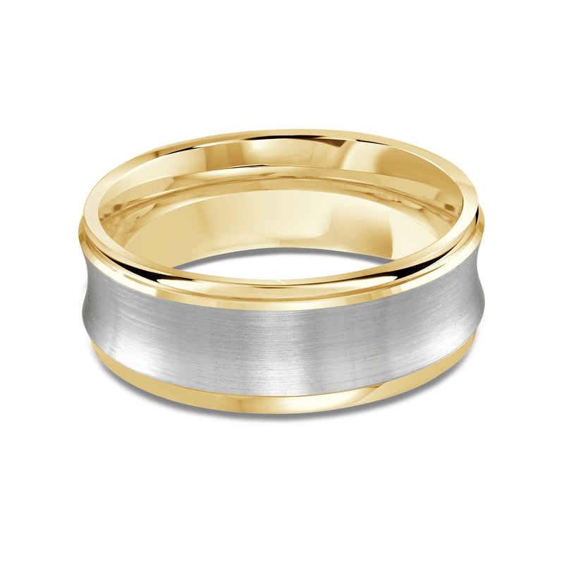 Two Tone Concave Men's Band
