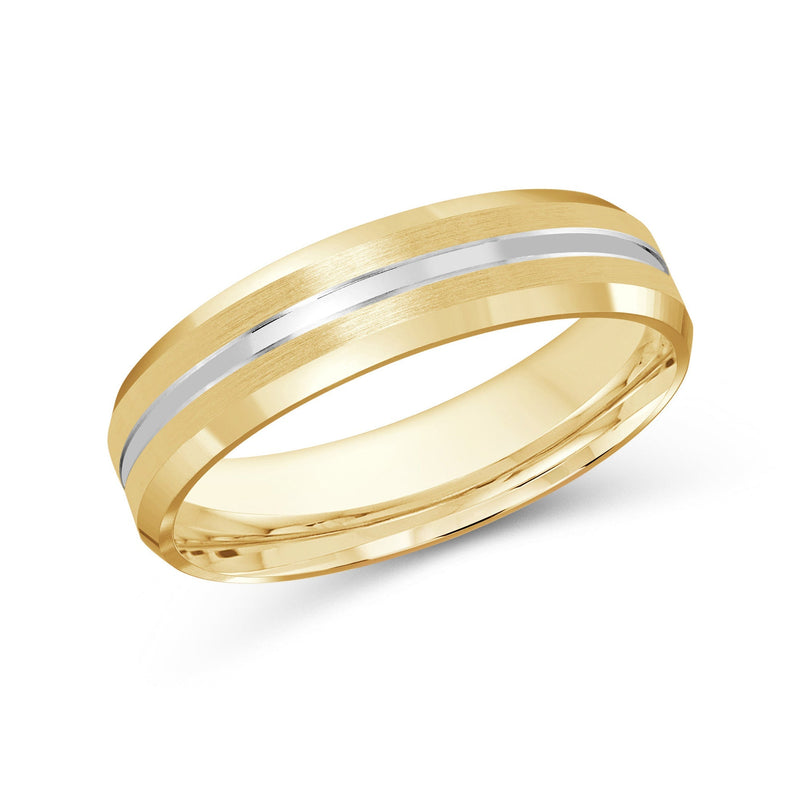 Two Tone Beveled Edge Men's Band