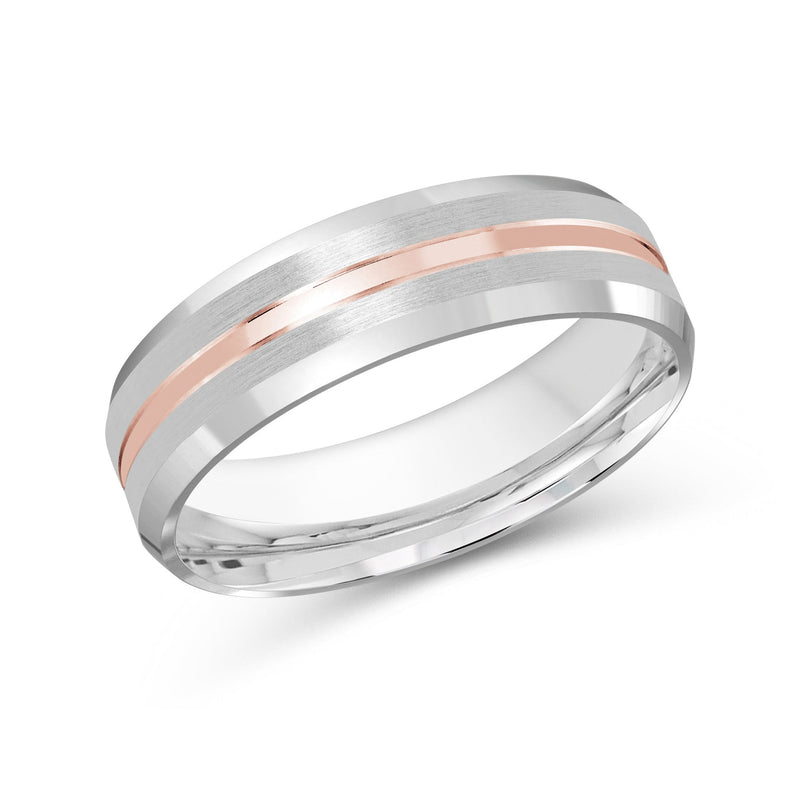 Two Tone Beveled Edge Men's Band