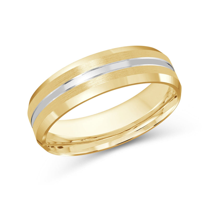 Two Tone Beveled Edge Men's Band