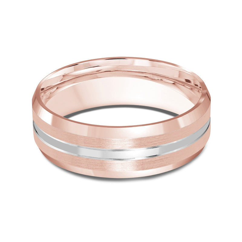 Two Tone Beveled Edge Men's Band