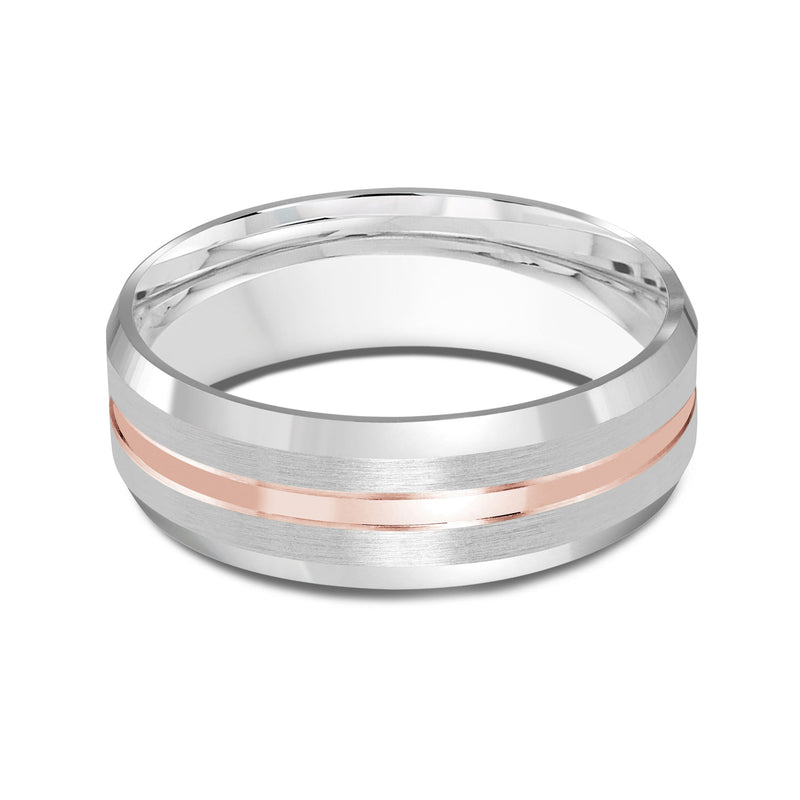 Two Tone Beveled Edge Men's Band