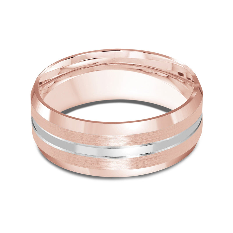 Two Tone Beveled Edge Men's Band