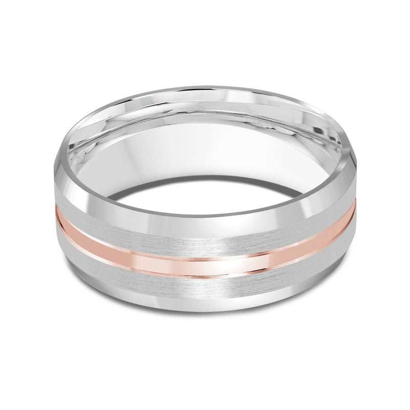 Two Tone Beveled Edge Men's Band