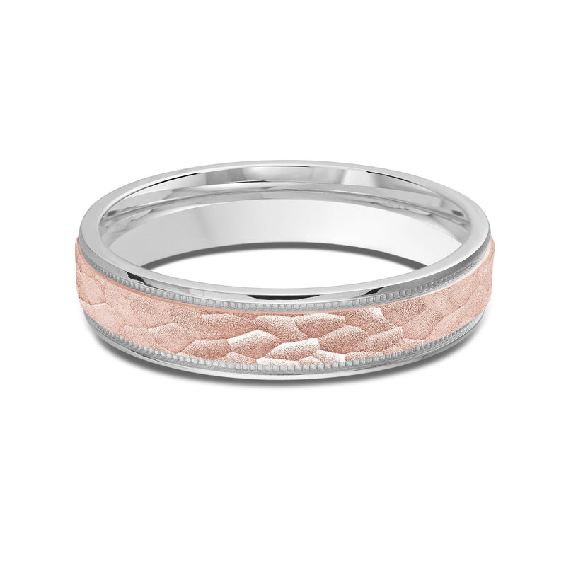 Two Tone Hammered Men's Band