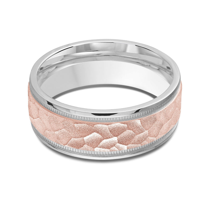 Two Tone Hammered Men's Band